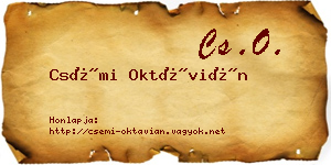 Csémi Oktávián névjegykártya